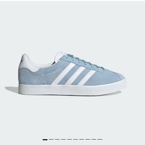 Baby blue Adidas Gazelle 85